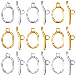 (52) Непрозрачная лаванда 10 шт. 2 цветное ионное покрытие (IP) 304 застежки-карабины из нержавеющей стали, овальные, разноцветные, овальный : 25x15x2 mm, отверстие : 3 мм, 16.5x11 мм внутренним диаметром, бар: 28.5x8.5x2.5 mm, отверстие : 3 мм, 5 шт / цвет