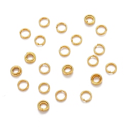 Золотой Железные разрезные кольца, кольца с двойной петлей, без никеля , золотые, 5x1.4 мм, около 4.3 мм внутренним диаметром, одиночный провод: 0.7 мм, Около 13000 шт / 1000 г