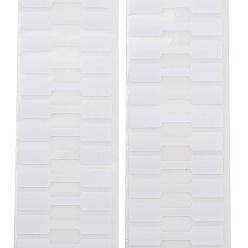 Белый Записываемые бумажные бирки, Бумажные теги для дисплея цены ювелирных изделий, с липкими наклейками, белые, 6.7 см
