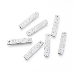 Платина Латунь прелести, долговечный, , прямоугольные, платина, 15x3x1 мм, отверстие : 1 мм