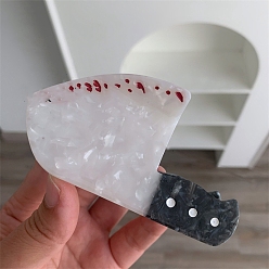 Черный Заколки для волос с когтями из ацетата целлюлозы (смола), нож, аксессуары для волос для женщин и девочек, чёрные, 100x53 мм