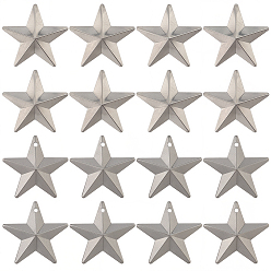 Платина 100 шт. 2 стили железные подвески и витринные украшения, звезда, платина, 25x25~27 мм, 50 шт / стиль