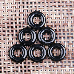 Andere Jasper Natürlichen Obsidian Anhänger, Donut Charms, 20 mm, Innendurchmesser: 8 mm