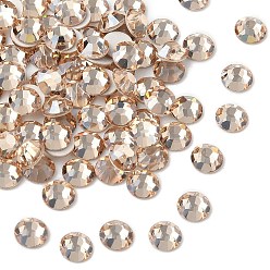00030 235 Honey Preciosa® maxima crystal без горячей фиксации плоские камни, чешский хрусталь, срыв твердой мозговой оболочки, круглый(438 11 615 шатон-роза), 00030 235 мед, ss 10 (2.7~2.9 мм)