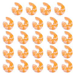 Коралловый Пластиковая модель креветки, Аксессуары для украшения кукольных домиков микропейзаж, коралл, 31x25x10 мм, 24 шт / коробка