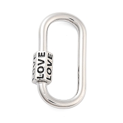 Платина Стеллажное покрытие латунные винтовые застежки, долговечный, без свинца и без кадмия, овальные, чёрные, платина, 27x15 мм