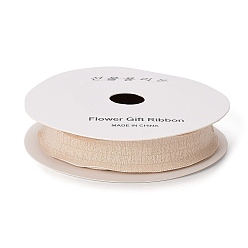 Персиковый Слойка Лента из полиэстера с оборками, плиссированная лента, для упаковки подарков, изготовление галстука-бабочки, розовые, 1 дюйм (25 мм), около 9.84 ярдов (9 м) / рулон