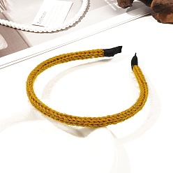 (932FM) Темно-синий аква-матовый с подкладкой Ткань ленты для волос, аксессуары для волос для женщин и девочек, темно-золотистые, 125 мм