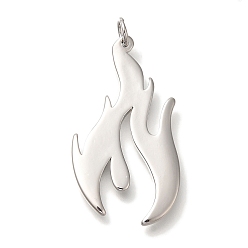 Платина Стойки обшивки латунные подвески, без кадмия и без свинца, долговечный, огненные чары, с целью перехода в кольце, платина, 32x18x2 мм, отверстие : 3 мм