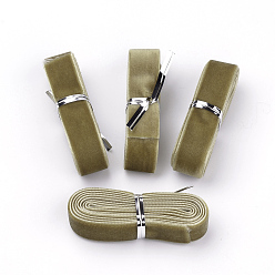 Коричневый Одного лица бархотка, кофе, 5/8 дюйм (16 мм), около 1.094 ярдов / пачка (1 м / пачка)