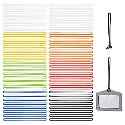 (52) Непрозрачная лаванда 120 шт. 8 цвета ПВХ дорожные багажные бирки шнур, разноцветные, 149x149x2.5 мм, внутренний диаметр: 145 мм, 15 шт / цвет