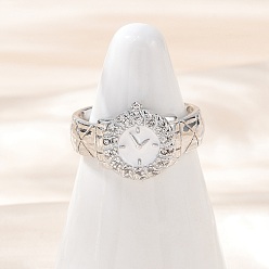 Круглые Латунные микропаве прозрачные кубические цирконии с эмалевыми манжетными кольцами, cmотреть, круглые, 11.5 мм, внутренний диаметр: 17.2 мм