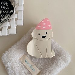 Кукурузный Шелк Заколки для волос с когтями из ацетата целлюлозы (смола), собака, цвет колоса кукурузы, 85x54 мм