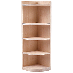 BurlyWood Wood Display Decorations, Rectangle Mini Cabinet, Dollhouse Micro Landscape Decoration Accessories, BurlyWood, 55.5x68x157mm