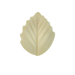 пшеница Листовые пищевые экологически чистые силиконовые бусины, цвет пшеницы, 25x20x8.5 мм