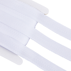 Белый 20 ярдов полипропиленовой саржевой ленты, елочка лента, для упаковки подарков, оформление партии, плоский, белые, 7/8 дюйм (22 мм)