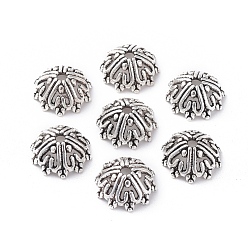 Античное Серебро Причудливые бусины в тибетском стиле, без кадмия, без никеля и без свинца, античное серебро, 14x6 мм, отверстие : 2 мм