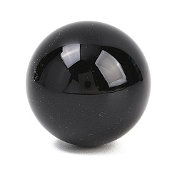 Черный Стеклянный хрустальный шар, орнамент для гадания по фэншуй, круглые, чёрные, 38~39 мм
