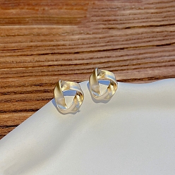 Ring 925 Silver Silver Stud Earrings for Women, Ring, 26x13mm
