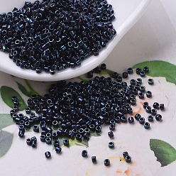 (DB0025) Металлический Синий Ирис Бусины miyuki delica, цилиндр, японский бисер, 11/0, (дБ 0025) металлический синий ирис, 1.3x1.6 мм, Отверстие: 0.8 мм, о 2000 шт / бутылка, 10 г / бутылка