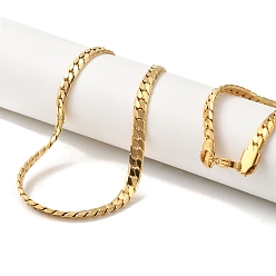 Золотой Ионное покрытие (ip) 304 ожерелья из змеиной цепи из нержавеющей стали, золотые, 24.13x0.20 дюйм (61.3x0.5 см)