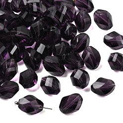 Темно-синий  Шифер К 9 стекло, имитация Австрийские кристаллические шарики, класс AAA, граненые, двухконусные, темно-синий, 10x13 мм, отверстие : 0.9~1 мм