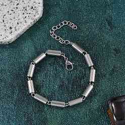 Нержавеющая Сталь Цвет 304 браслеты-цепочки из нержавеющей стали для женщин, цвет нержавеющей стали, 7 дюйм (17.8 см)