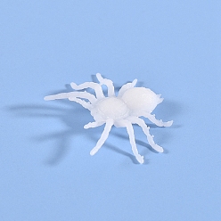 Spider Миниатюрные модели животных с силиконовым наполнителем, изготовление свечей из пищевого силикона, белые, паук, 1.8x2x0.4 см