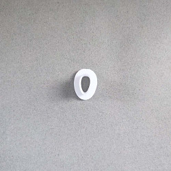 Oval Plastic Plasticine Tools, Clay Cutters, Modeling Tools, WhiteSmoke, Oval, 0.8x0.4cm