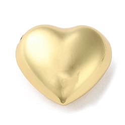 Настоящее золото 18K Стойки обшивки латунные бусины, долговечный, без кадмия и без свинца, сердце, реальный 18 k позолоченный, 23.5x25.5x12.5 мм, отверстие : 2.7 мм