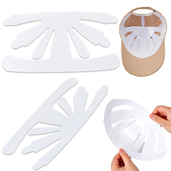 Белый Внутренняя опорная стойка из пластиковой шляпы, предохранение бейсболки от деформации, белые, 158x295x0.5 мм