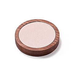 Круглые Бархатные и деревянные шкатулки, браслет дисплей, круглые, 9.5x1.8 см