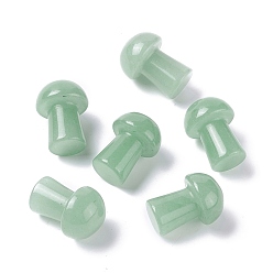 Зеленый Авантюрин Натуральный зеленый авантюрин гуаша камень, инструмент для массажа со скребком гуа ша, для спа расслабляющий медитационный массаж, неокрашенными, грибовидный, 20~21x14.5~16 мм