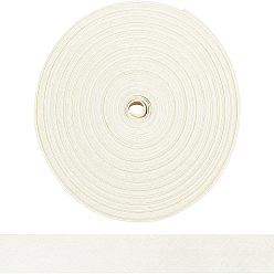 Ivoire Ruban de coton, pour la décoration, emballage cadeaux et bricolage artisanat décoratif, plat, blanc crème, déplier : pouce (1.57 mm), pli: 40 mm, environ 20 m / bibone 