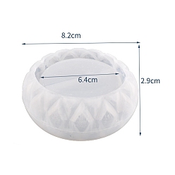 Белый Силиконовые формы, формы для литья смолы, для уф-смолы, изготовление ювелирных изделий из эпоксидной смолы, белые, белые, 82x29 мм, внутренний диаметр: 64 мм