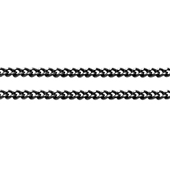 Античная Бронза Латунные витой цепочки, бордюрные цепи, пайки, с катушкой, овальные, без свинца, без никеля и без кадмия, античная бронза, 2x1x0.35 мм, около 301.83 футов (92 м) / рулон