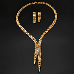 Настоящее золото 18K Комплекты из латунных цепочек и ожерелий для женщин, реальный 18 k позолоченный