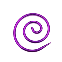 Фиолетовый 3спицы для вязания с алюминиевым спиральным кабелем, шт., фиолетовые, 43x38 мм