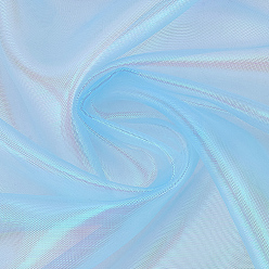 Светло-Голубой 10м полиэфирная ткань, аксессуары для одежды для свадебного платья, Небесно-голубой, 1520x0.1 мм