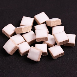 Белый Мозаичная плитка из фарфора квадратной формы, для поделок из мозаики своими руками, рамки для картин и многое другое, белые, 10x10 мм, о 205 шт / комплект