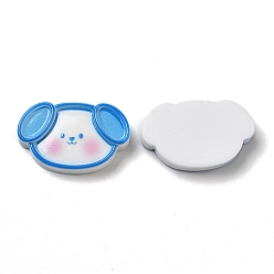 Собака Кабошоны из непрозрачной смолы с милыми мультяшными животными, собака, 17x27.5x6 мм