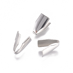 Нержавеющая Сталь Цвет Устойчивы к потускнению 304 наконечники шнура из нержавеющей стали, Торцевые крышки, цвет нержавеющей стали, 8.5x4.5 мм