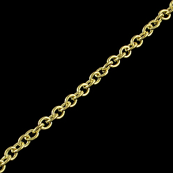Light Gold Iron Cable Chains, Unwelded, with Spool, Oval, Light Gold, 3.6x3x0.7mm, about 328.08 Feet(100m)/roll
