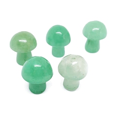 Зеленый Авантюрин Фигурки целебных грибов из натурального зеленого авантюрина, Украшения из камня с энергией Рейки, 20 мм