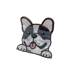 Серый Акриловые заколки-коготь для волос с собачьей тематикой, аксессуары для волос для женщин и девочек, серые, 93x55 мм