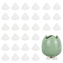 Old Lace 30Pcs Aluminum Oxide Porcelain Burning Kiln Support Bases, Cone, Old Lace, 14.68x9.35mm