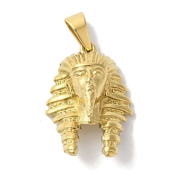 Золотой Ионное покрытие (ip) 304 подвески из нержавеющей стали, очарование фараона Египта, золотые, 32x21.5x11 мм, отверстие : 8x5 мм