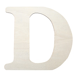 Letter D Необработанные листы МДФ, Буква D, 375x390x0.4 мм
