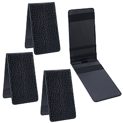 Черный Обложки для книг из искусственной кожи, прямоугольные, чёрные, 190x108x11 мм