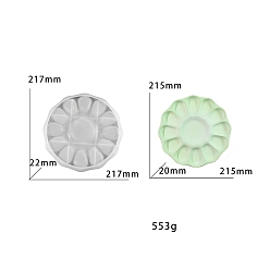 Плоский Круглый Силиконовые формы для хранения своими руками, на Пасху, белые, плоско-круглые, 217x217x22 мм